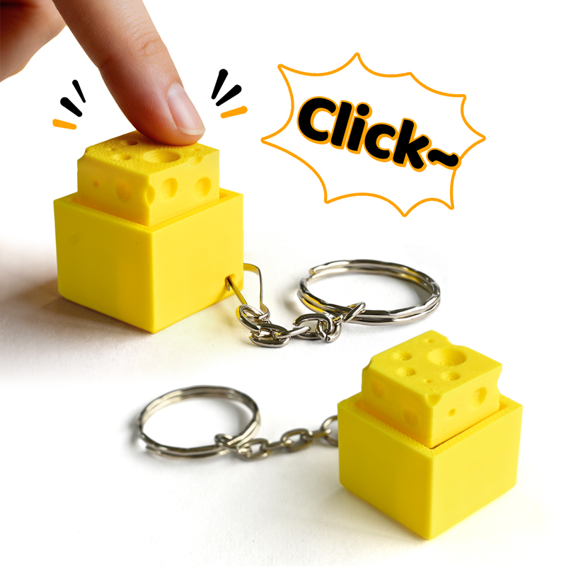 Kids Toys Usa - 3D Printed Cheesy Key Fidget Clicker