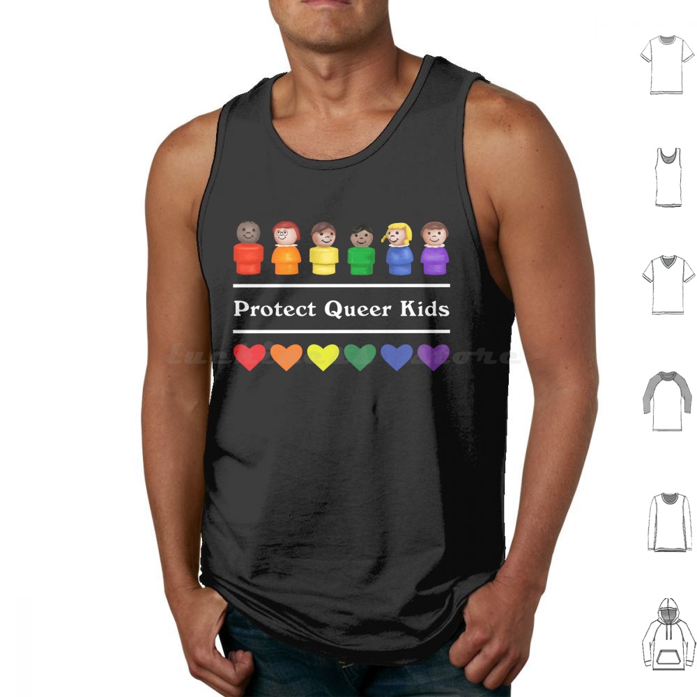 Kids Toys Little People - Protect Queer Kids Tank Tops Print