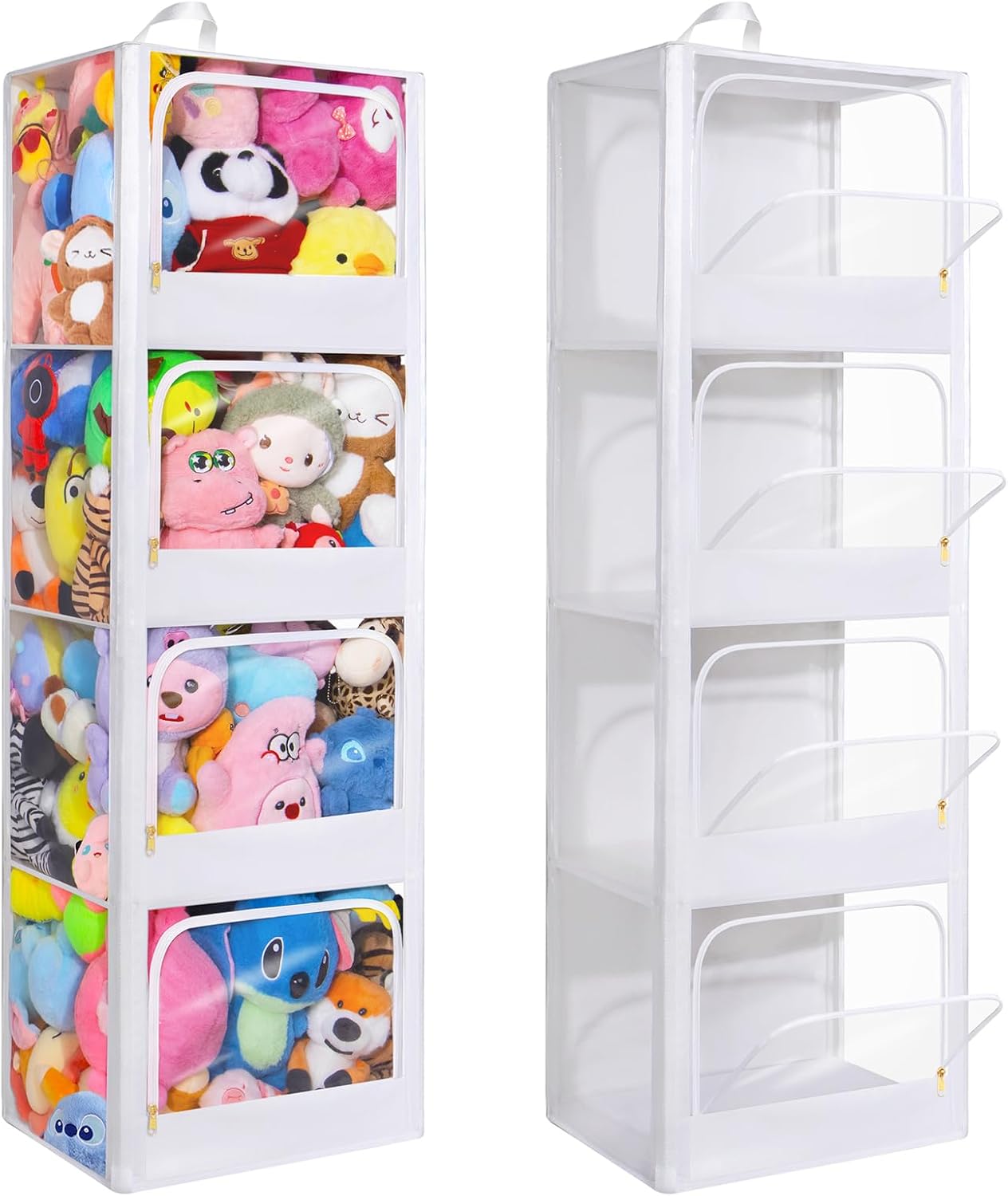 Kids' Toys - 4-Tier Transparent Zipper Dustproof Plush Toy