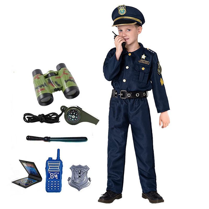 Kids Toys Usa - 3-12Y Cute American Child Police Officer