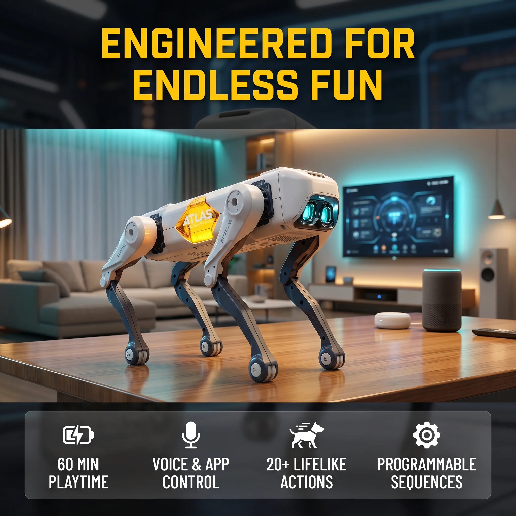 Kids Toys Usa - AI Smart Robot Dog, Voice &