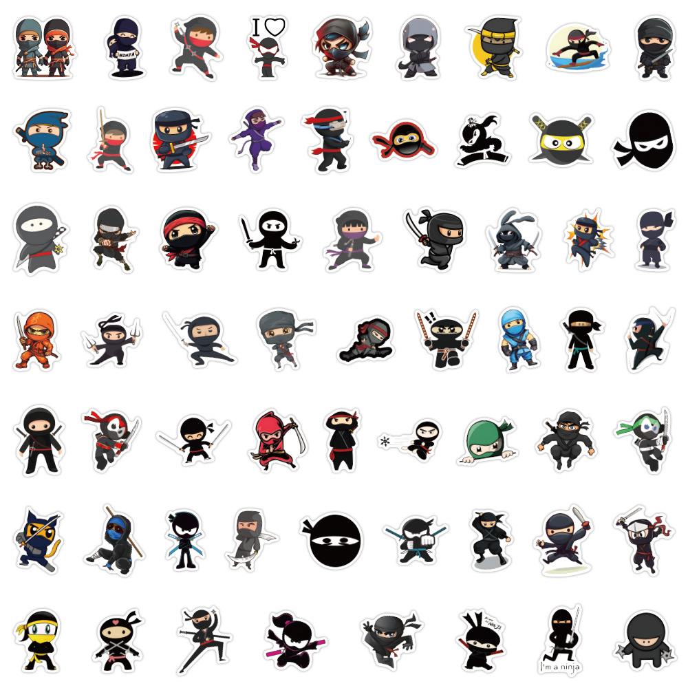 60PCS Ninja Samurai Cartoon Im - đánh giá và giá Kids Toys Cartoon Images
