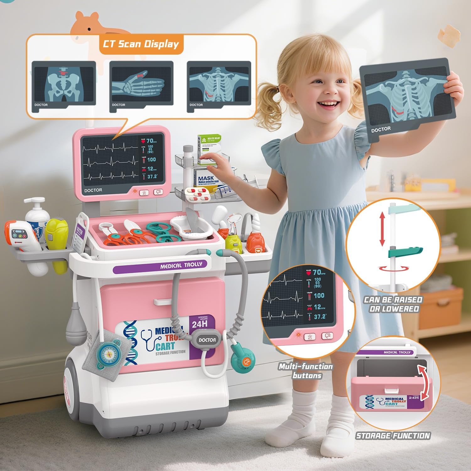 Deluxe Kids Doctor Play Set Pr - đánh giá và giá Kids Toys Doctor Set