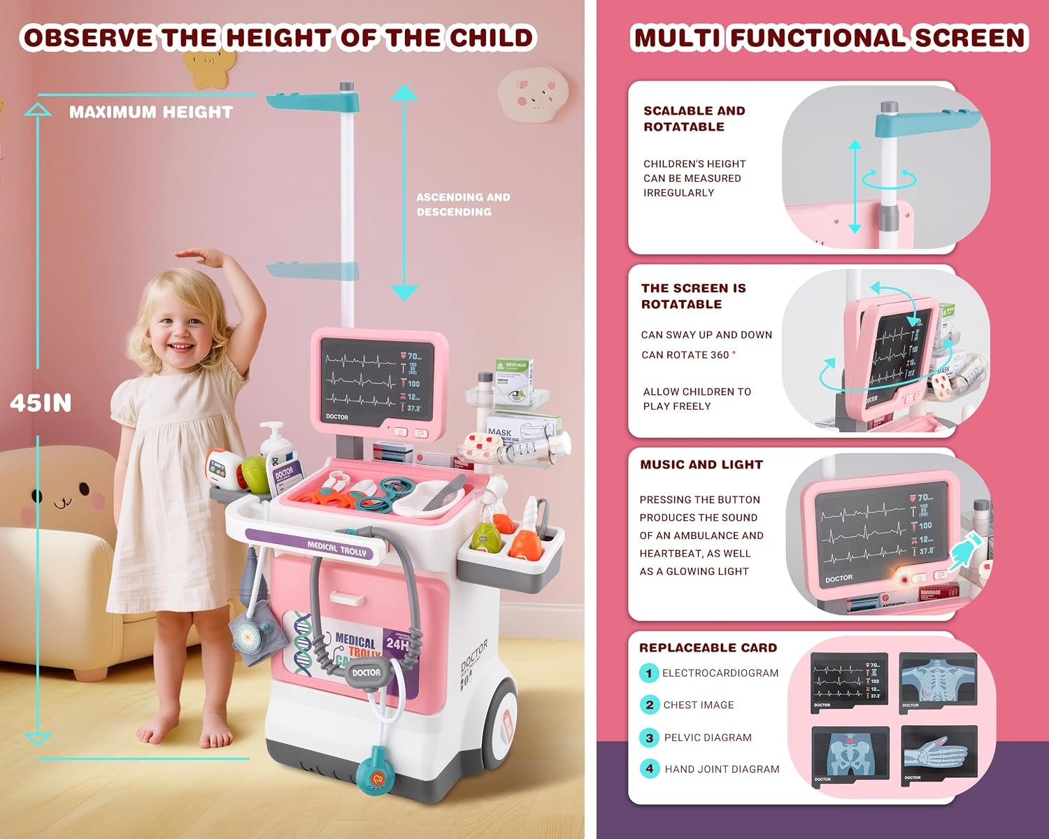 Deluxe Kids Doctor Play Set Pr - đánh giá và giá Kids Toys Doctor Set