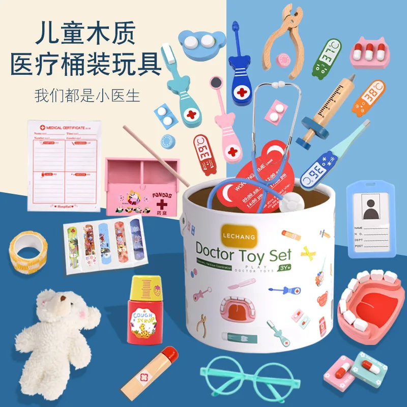 Wooden Pretend Play Doctor Set - đánh giá và giá Kids Toys Doctor Set