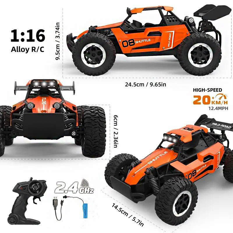 1:16 High-Speed RC Car 2.4G 20 - đánh giá và giá Kids' Toys Channel