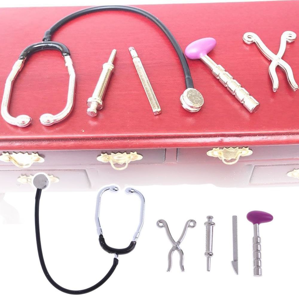 1/6 1/12 Scale Dollhouse Steth - đánh giá và giá Kids Toys Doctor Set