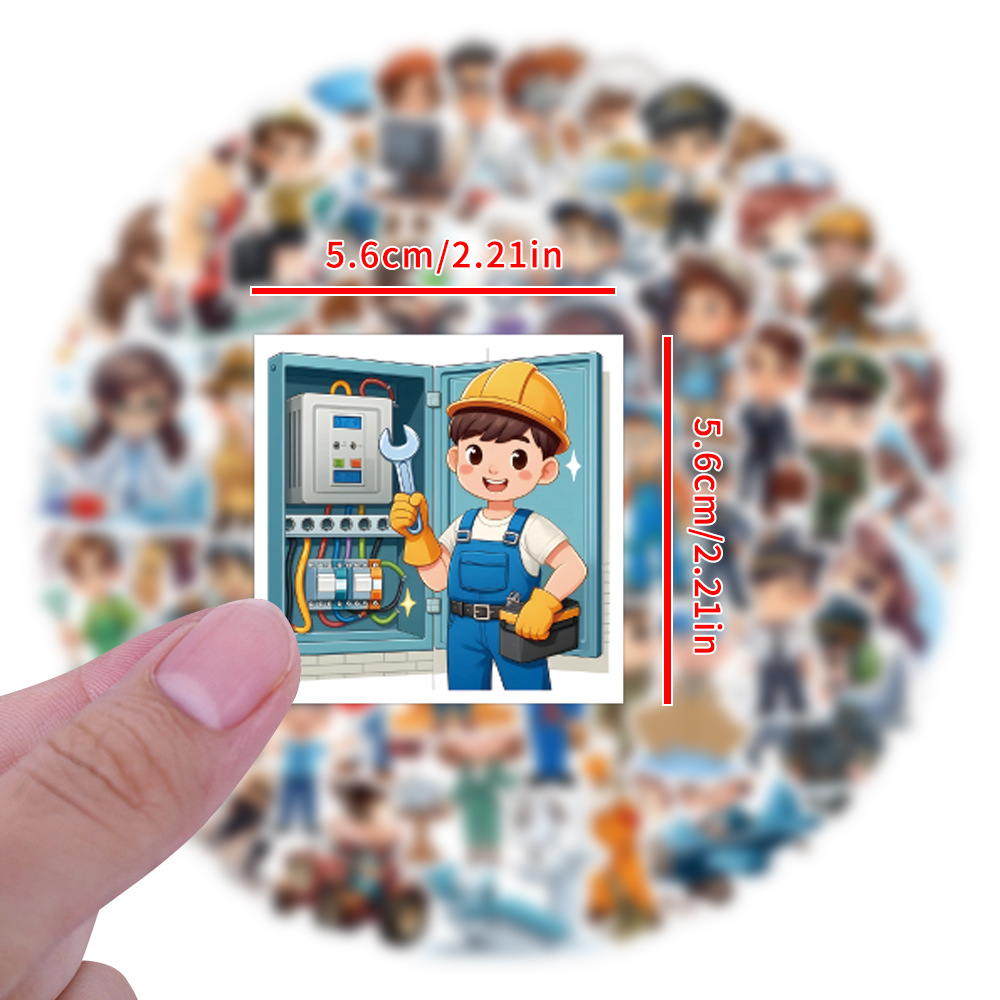 60PCS Career Work Career Stick - đánh giá và giá Kids Toys Cartoon Images