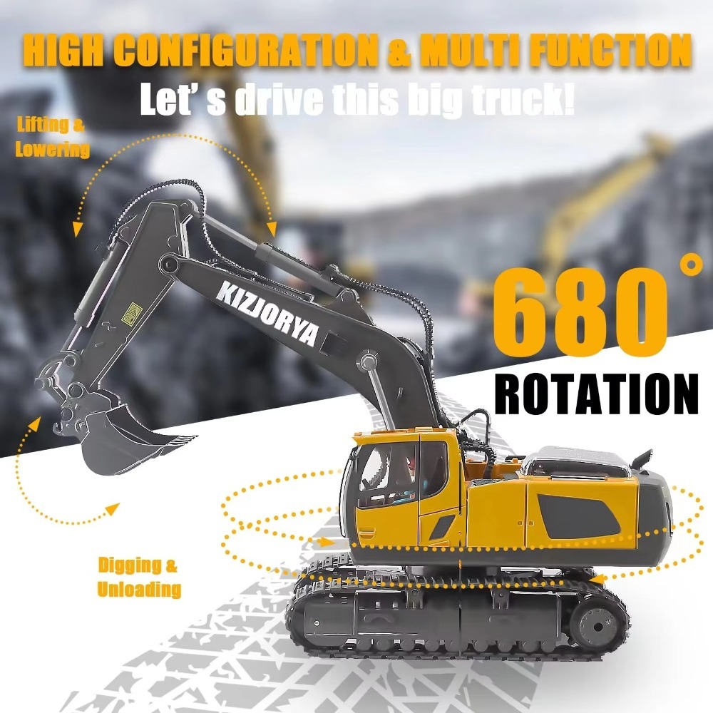 2.4G Remote Control Excavator  - đánh giá và giá Kids' Toys Channel