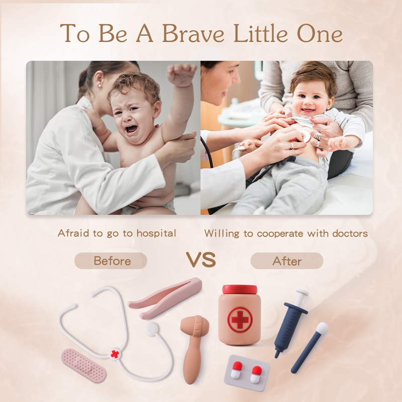 Doctor Toys Pretend Silicone P - đánh giá và giá Kids Toys Doctor Set