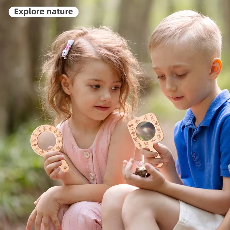 Wooden Magnifying Glass for Ki - đánh giá và giá Kids Toys Learning